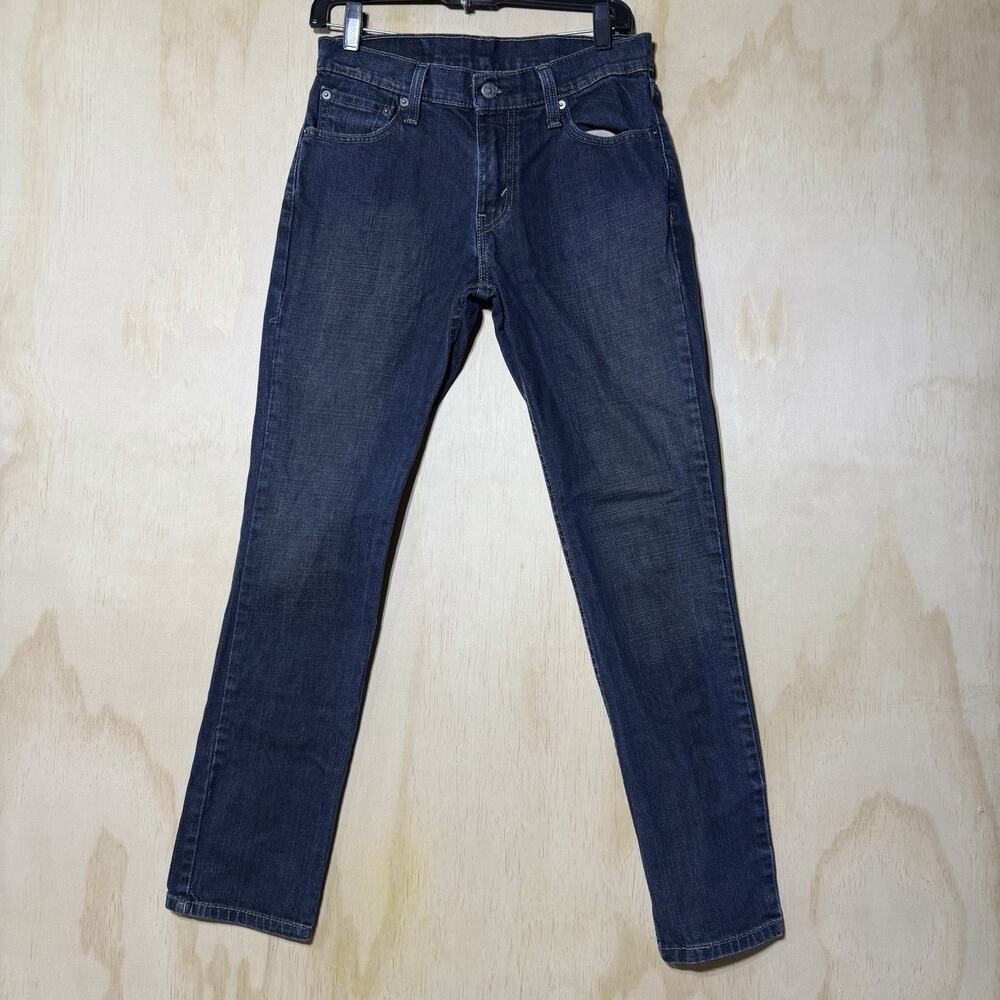 Levi’s 511 Slim Fit Jeans Mens 29x30 Dark Wash‎ Stretch Denim Red Tab